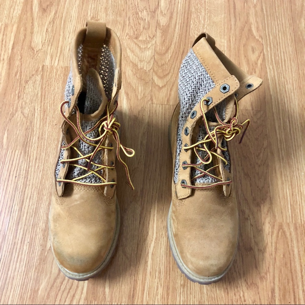 WOMEN'S TIMBERLAND OPEN WEAVE 6-INCH BOOTS
